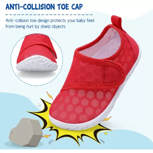 LeIsfIt Toddler Water Shoes Boys Girls Aqua Socks Kids Breathable Swim Shoes Non-Slip Barefoot Beach Shoes