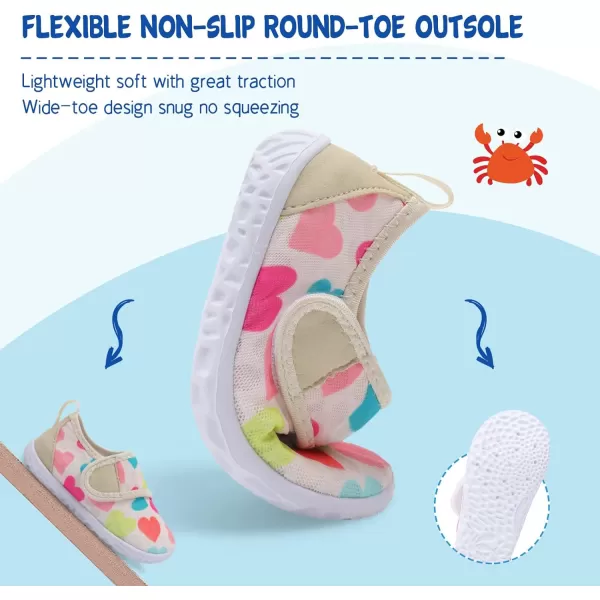 LeIsfIt Toddler Water Shoes Boys Girls Aqua Socks Kids Breathable Swim Shoes Non-Slip Barefoot Beach Shoes