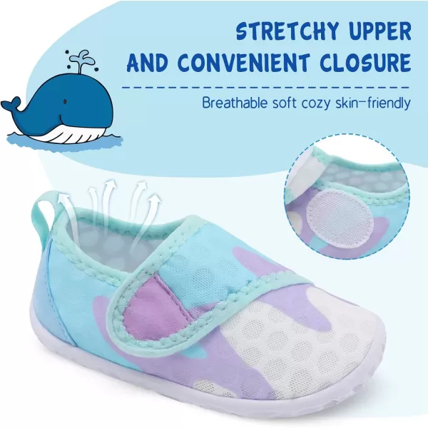 LeIsfIt Toddler Water Shoes Boys Girls Aqua Socks Kids Breathable Swim Shoes Non-Slip Barefoot Beach Shoes