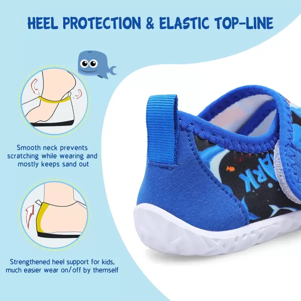 LeIsfIt Toddler Water Shoes Boys Girls Aqua Socks Kids Breathable Swim Shoes Non-Slip Barefoot Beach Shoes