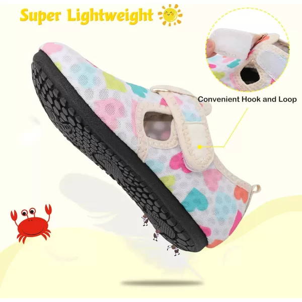 LeIsfIt Toddler Water Shoes Girls Boys Swim Beach Shoes Barefoot Aqua Socks Kids Non-Slip Water Socks