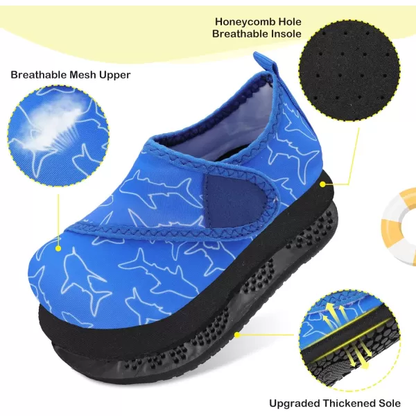LeIsfIt Toddler Water Shoes Girls Boys Swim Beach Shoes Barefoot Aqua Socks Kids Non-Slip Water Socks