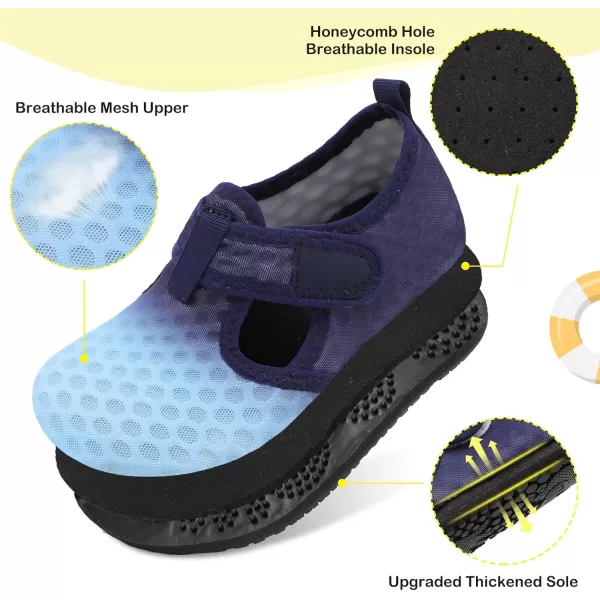 LeIsfIt Toddler Water Shoes Girls Boys Swim Beach Shoes Barefoot Aqua Socks Kids Non-Slip Water Socks