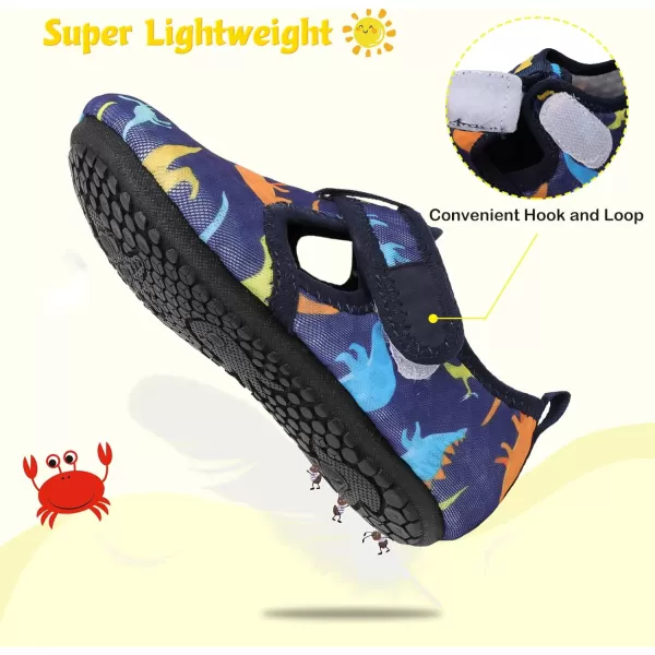 LeIsfIt Toddler Water Shoes Girls Boys Swim Beach Shoes Barefoot Aqua Socks Kids Non-Slip Water Socks