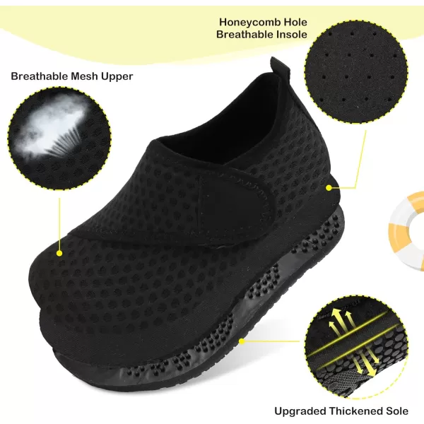 LeIsfIt Toddler Water Shoes Girls Boys Swim Beach Shoes Barefoot Aqua Socks Kids Non-Slip Water Socks