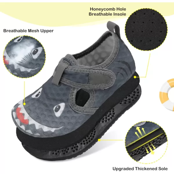 LeIsfIt Toddler Water Shoes Girls Boys Swim Beach Shoes Barefoot Aqua Socks Kids Non-Slip Water Socks