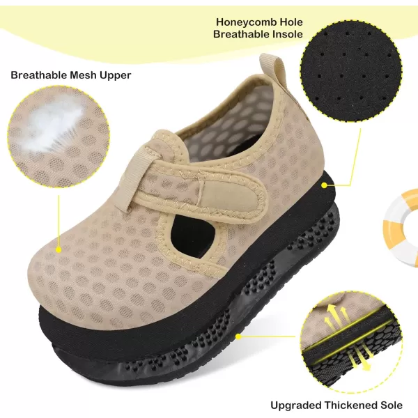 LeIsfIt Toddler Water Shoes Girls Boys Swim Beach Shoes Barefoot Aqua Socks Kids Non-Slip Water Socks