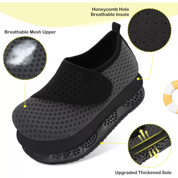 LeIsfIt Toddler Water Shoes Girls Boys Swim Beach Shoes Barefoot Aqua Socks Kids Non-Slip Water Socks