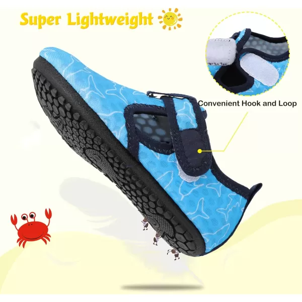 LeIsfIt Toddler Water Shoes Girls Boys Swim Beach Shoes Barefoot Aqua Socks Kids Non-Slip Water Socks