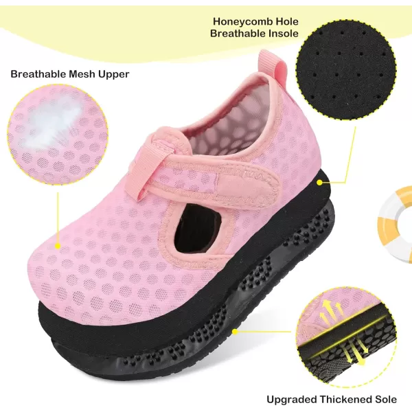 LeIsfIt Toddler Water Shoes Girls Boys Swim Beach Shoes Barefoot Aqua Socks Kids Non-Slip Water Socks