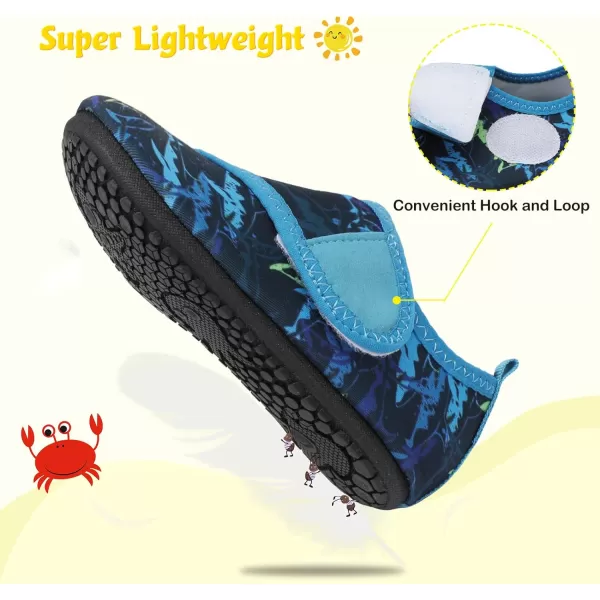 LeIsfIt Toddler Water Shoes Girls Boys Swim Beach Shoes Barefoot Aqua Socks Kids Non-Slip Water Socks
