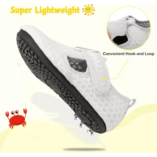 LeIsfIt Toddler Water Shoes Girls Boys Swim Beach Shoes Barefoot Aqua Socks Kids Non-Slip Water Socks