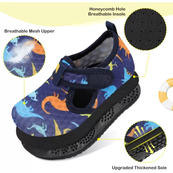 LeIsfIt Toddler Water Shoes Girls Boys Swim Beach Shoes Barefoot Aqua Socks Kids Non-Slip Water Socks