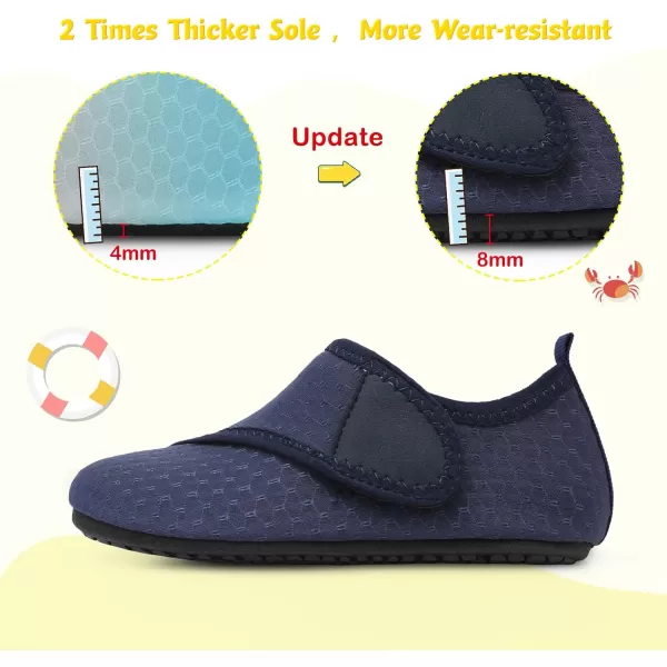 LeIsfIt Toddler Water Shoes Girls Boys Swim Beach Shoes Barefoot Aqua Socks Kids Non-Slip Water Socks