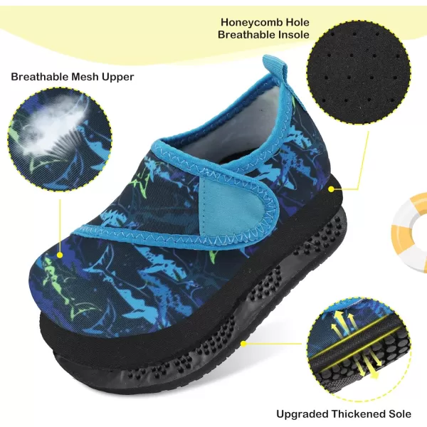LeIsfIt Toddler Water Shoes Girls Boys Swim Beach Shoes Barefoot Aqua Socks Kids Non-Slip Water Socks