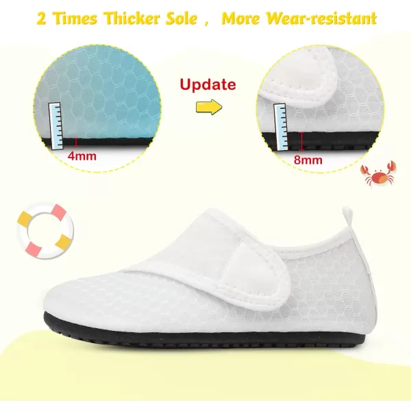LeIsfIt Toddler Water Shoes Girls Boys Swim Beach Shoes Barefoot Aqua Socks Kids Non-Slip Water Socks