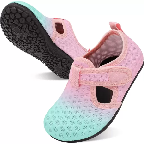 LeIsfIt Toddler Water Shoes Girls Boys Swim Beach Shoes Barefoot Aqua Socks Kids Non-Slip Water Socks