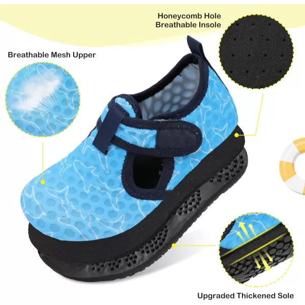 LeIsfIt Toddler Water Shoes Girls Boys Swim Beach Shoes Barefoot Aqua Socks Kids Non-Slip Water Socks