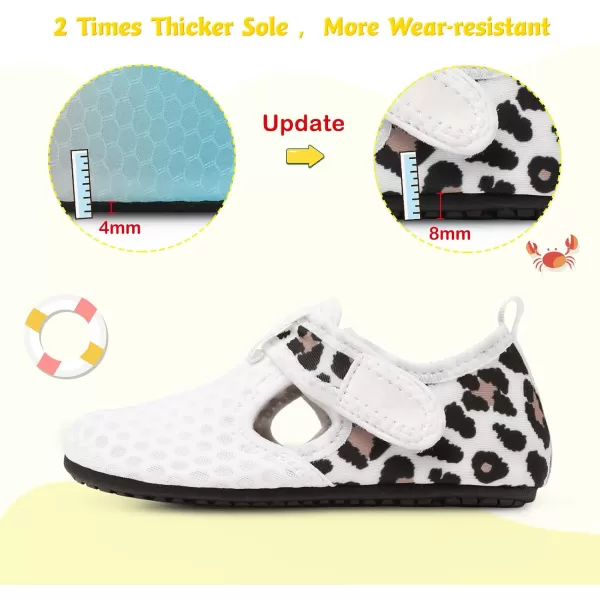 LeIsfIt Toddler Water Shoes Girls Boys Swim Beach Shoes Barefoot Aqua Socks Kids Non-Slip Water Socks