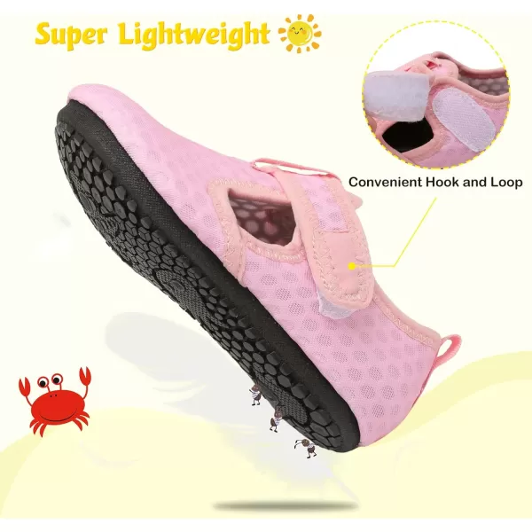 LeIsfIt Toddler Water Shoes Girls Boys Swim Beach Shoes Barefoot Aqua Socks Kids Non-Slip Water Socks