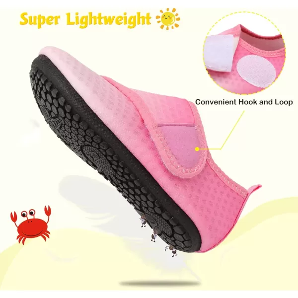 LeIsfIt Toddler Water Shoes Girls Boys Swim Beach Shoes Barefoot Aqua Socks Kids Non-Slip Water Socks