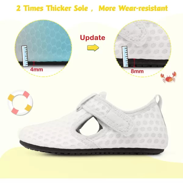 LeIsfIt Toddler Water Shoes Girls Boys Swim Beach Shoes Barefoot Aqua Socks Kids Non-Slip Water Socks