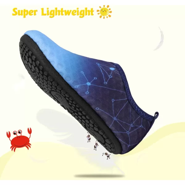 LeIsfIt Toddler Water Shoes Girls Boys Swim Beach Shoes Barefoot Aqua Socks Kids Non-Slip Water Socks