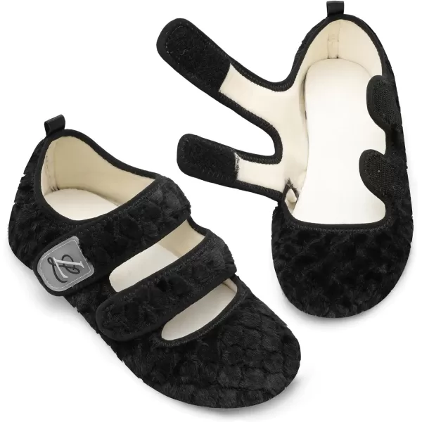 LeIsfIt Womens Mens Slippers Soft House Slippers Warm Fuzzy House Shoes Slipper Socks with Rubber Sole
