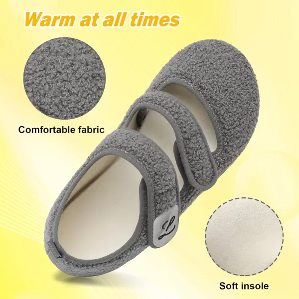 LeIsfIt Womens Mens Slippers Soft House Slippers Warm Fuzzy House Shoes Slipper Socks with Rubber Sole