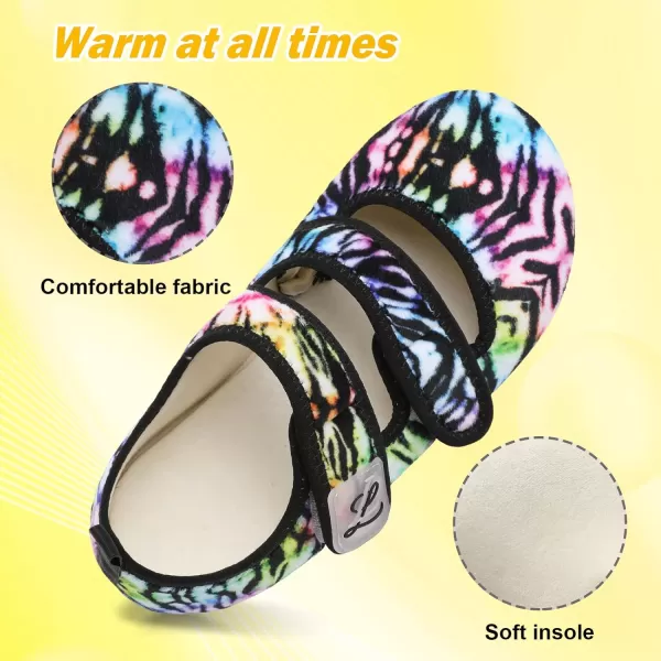 LeIsfIt Womens Mens Slippers Soft House Slippers Warm Fuzzy House Shoes Slipper Socks with Rubber Sole