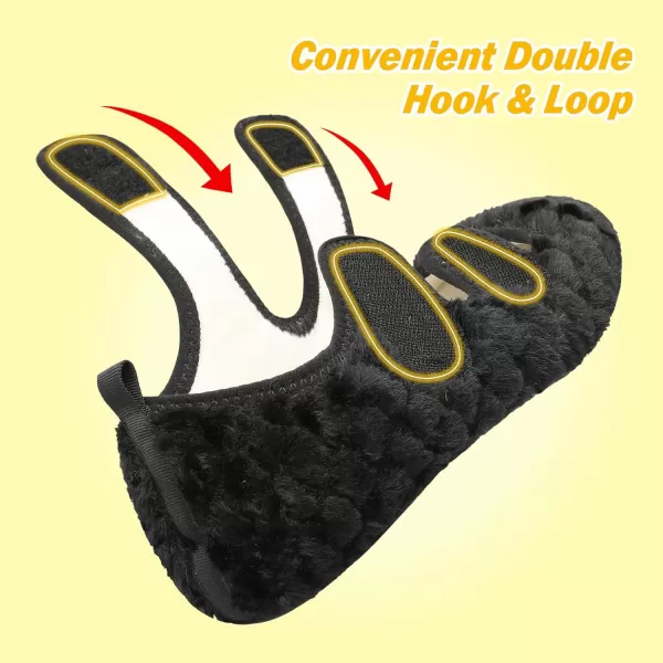 LeIsfIt Womens Mens Slippers Soft House Slippers Warm Fuzzy House Shoes Slipper Socks with Rubber Sole