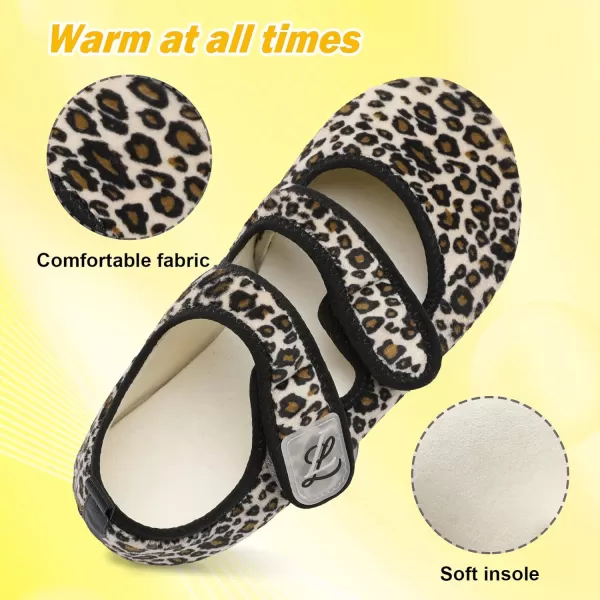 LeIsfIt Womens Mens Slippers Soft House Slippers Warm Fuzzy House Shoes Slipper Socks with Rubber Sole