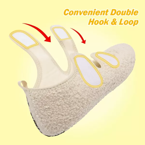 LeIsfIt Womens Mens Slippers Soft House Slippers Warm Fuzzy House Shoes Slipper Socks with Rubber Sole