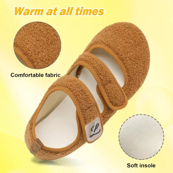LeIsfIt Womens Mens Slippers Soft House Slippers Warm Fuzzy House Shoes Slipper Socks with Rubber Sole