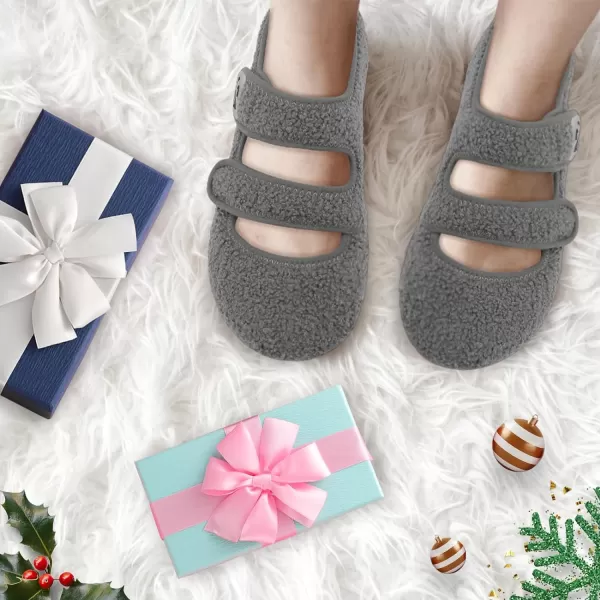 LeIsfIt Womens Mens Slippers Soft House Slippers Warm Fuzzy House Shoes Slipper Socks with Rubber Sole