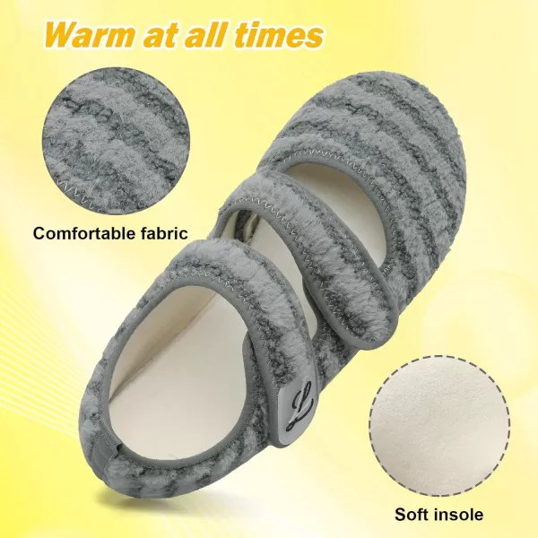 LeIsfIt Womens Mens Slippers Soft House Slippers Warm Fuzzy House Shoes Slipper Socks with Rubber Sole