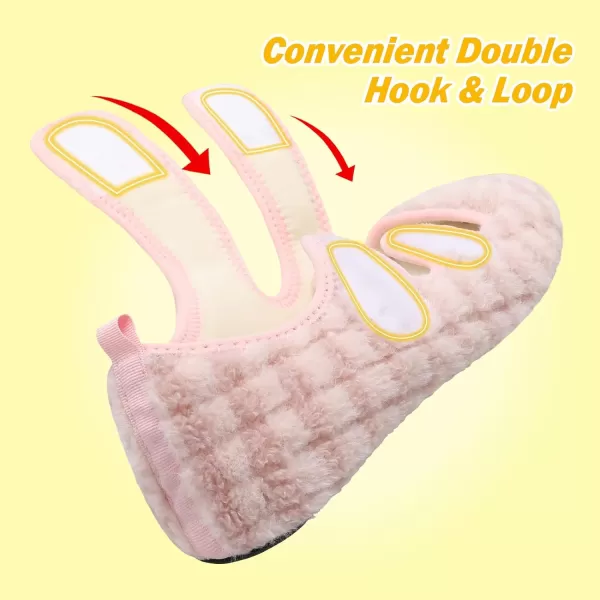 LeIsfIt Womens Mens Slippers Soft House Slippers Warm Fuzzy House Shoes Slipper Socks with Rubber Sole