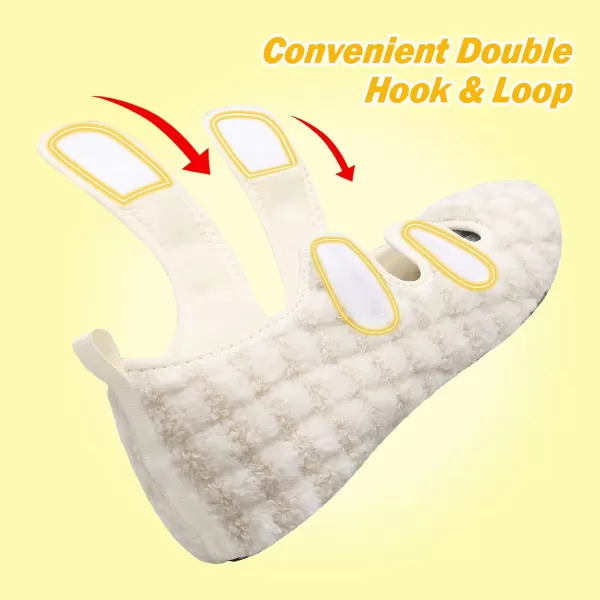 LeIsfIt Womens Mens Slippers Soft House Slippers Warm Fuzzy House Shoes Slipper Socks with Rubber Sole