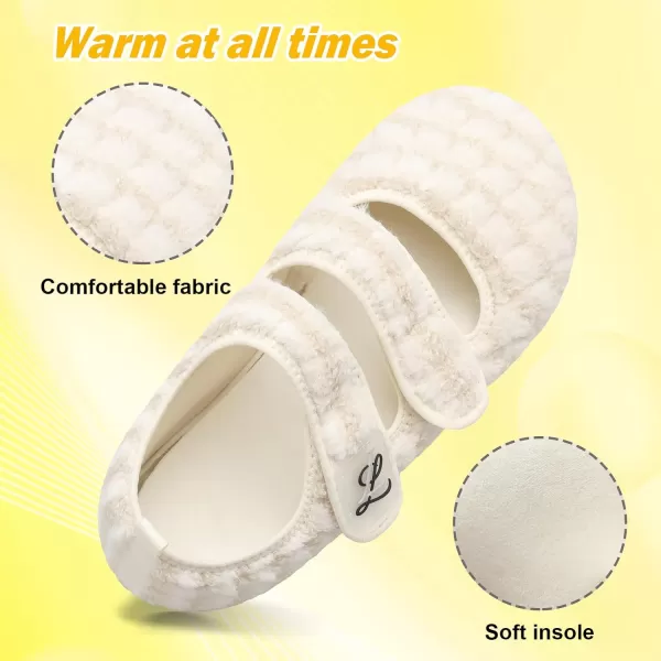 LeIsfIt Womens Mens Slippers Soft House Slippers Warm Fuzzy House Shoes Slipper Socks with Rubber Sole