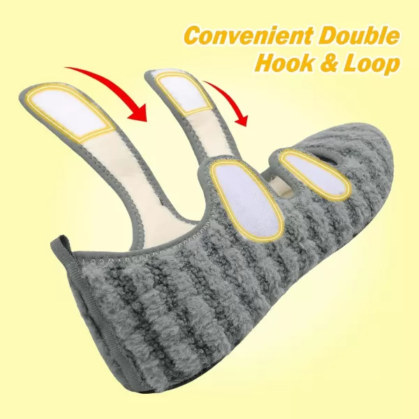 LeIsfIt Womens Mens Slippers Soft House Slippers Warm Fuzzy House Shoes Slipper Socks with Rubber Sole