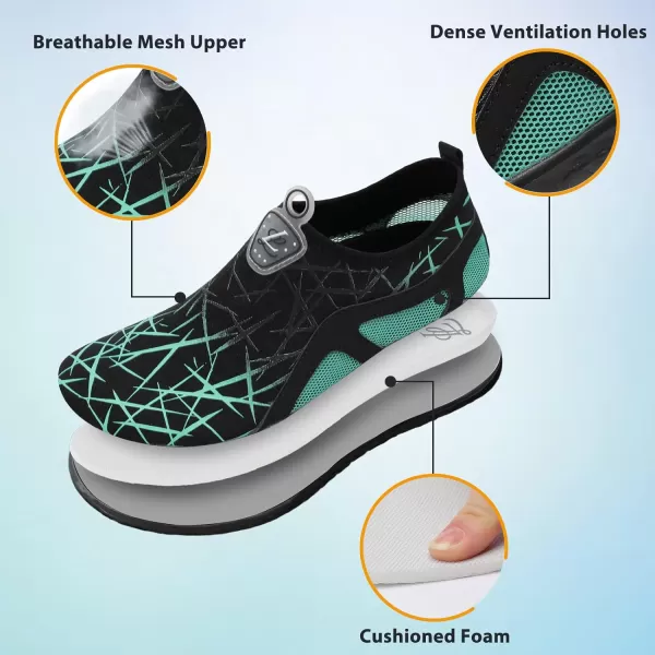LeIsfIt Womens Mens Water Shoes Barefoot Quick-Dry Aqua Socks Slip-on Swim Beach Shoes for Surf Pool River Yoga
