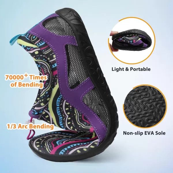 LeIsfIt Womens Mens Water Shoes Barefoot Quick-Dry Aqua Socks Slip-on Swim Beach Shoes for Surf Pool River Yoga