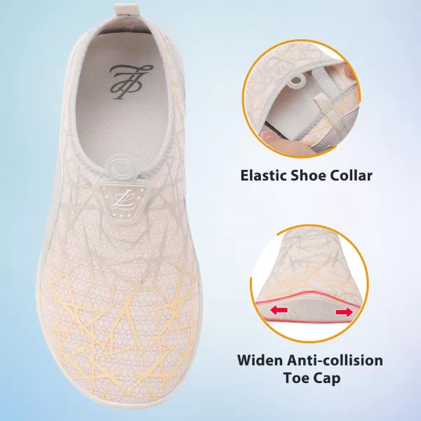 LeIsfIt Womens Mens Water Shoes Barefoot Quick-Dry Aqua Socks Slip-on Swim Beach Shoes for Surf Pool River Yoga