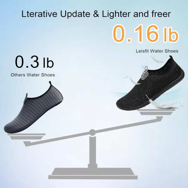 LeIsfIt Womens Mens Water Shoes Barefoot Quick-Dry Aqua Socks Slip-on Swim Beach Shoes for Surf Pool River Yoga