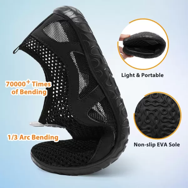 LeIsfIt Womens Mens Water Shoes Barefoot Quick-Dry Aqua Socks Slip-on Swim Beach Shoes for Surf Pool River Yoga