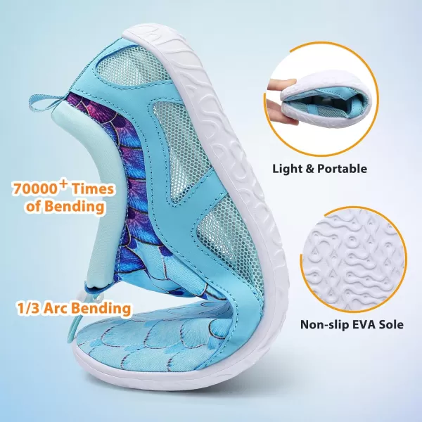 LeIsfIt Womens Mens Water Shoes Barefoot Quick-Dry Aqua Socks Slip-on Swim Beach Shoes for Surf Pool River Yoga