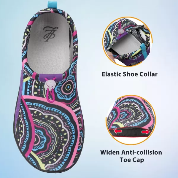LeIsfIt Womens Mens Water Shoes Barefoot Quick-Dry Aqua Socks Slip-on Swim Beach Shoes for Surf Pool River Yoga
