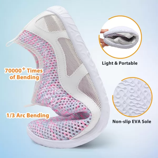 LeIsfIt Womens Mens Water Shoes Barefoot Quick-Dry Aqua Socks Slip-on Swim Beach Shoes for Surf Pool River Yoga