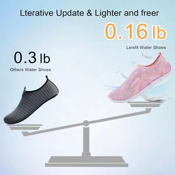 LeIsfIt Womens Mens Water Shoes Barefoot Quick-Dry Aqua Socks Slip-on Swim Beach Shoes for Surf Pool River Yoga