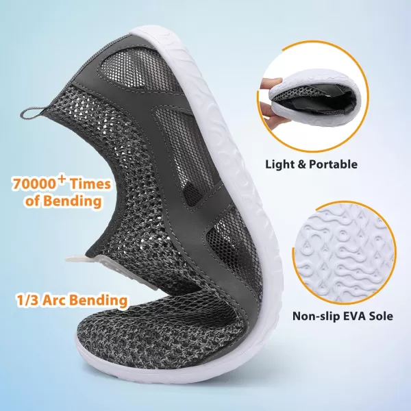 LeIsfIt Womens Mens Water Shoes Barefoot Quick-Dry Aqua Socks Slip-on Swim Beach Shoes for Surf Pool River Yoga